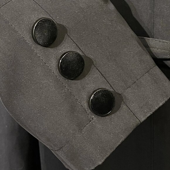 VTG Valerie Stevens Trench Coat Removable Warm Liner Velvet Details Women’s - Picture 4 of 9